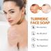 Turmeric Soap Turmeric Brightening Soap Vitamin C Soap Piece Remove Dark Stains Deep Cleansing for Face and Body - Buy Online on SooperMarket.com