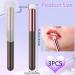 Set of 3 Makeup Brushes: Eye Shadow, Concealer, Lip, Smudge Brush with Tubes - Portable Artificial Fiber Lip Gloss Applicator Wands - Buy Online on SooperMarket.com
