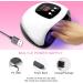 LKE LED UV Nail Lamp for Gel Nails - Professional Faster Nail Dryer with 3 Timers and Automatic Sensor - Buy Online on SooperMarket.com