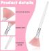 24-Piece Soft Fan Brush Set for Face Masks & Makeup - Pink Esthetician Tools - Buy Online on SooperMarket.com