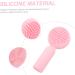 FOYTOKI Silicone Face Brush Silicone Facial Brush Face Scrubber Exfoliator Brush Exfoliate for Face Scrubber Facial Exfoliator Brush Face Silicone Scrubber Silicone Scrubber for Face 11x5cm Pink - Buy Online on SooperMarket.com