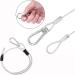 Loop Cable Set - 4 PCS Steel Wire Rope with Eyelets 80CM | Secure Bicycle & Luggage Locking Solutions - Buy Online on SooperMarket.com