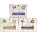 A LA MAISON de Provence Bar Soap | Lavender Flowers Pure Coconut & Sweet Almond Scent | French Milled Moisturizing Natural Hand and Body Soap | 8.8 Oz each (3 Pack)