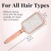 Paddle Brush for Detangling & Styling - Professional Large Hairbrush for All Hair Types - Rose Gold Black by Lily England - Buy Online on SooperMarket.com