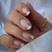 Short Fake Nails Square Press on Nails Nude Glossy Flower False Nails with Designs Acrylic Artificial Full Cover Glue on Nails Stick on Nails for Women Girls Manicure Art 24Pcs style1