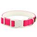Plutus Pet Cotton Dog Collar Heavy Duty Collar with Soft Padding Adjustable and Comfortable for Small Medium and Large Dogs Hot Pink S Small Hot Pink