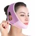 Chin Strap for Double Chin for Women Soft V Line Face Lifting Chin Strap Double Chin Reducer Slimming Face Mask Lifting Belt (Purple Pink)