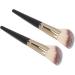 Contour Brush Pack of 2 Facial Shadow Brushes Soft Fiber Show Brush Makeup Powder Brush with Wooden Handle for Salon Travel - Buy Online on SooperMarket.com