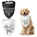 WLLHYF My Humans are Getting Married She Said Yes Dog Bandana Pets Scarf Triangle Bibs Kerchief Set Wedding Photo Prop Decoration Pet Costume Accessories for Dog Lovers Small Medium Large Dogs Cats