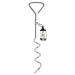 SunGrow Heavy-Duty Steel Dog Tie-Out Cable and Stake Spiral Ground Anchor Spike with 360 Rotating Ring Dog Tether Travel Accessories Outdoor Yard Camping Accessories for Dogs up to 80 Pounds