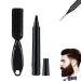 Beard Pen Beard Filler Pencil Beard Pencil Filler for Men Beard Pencil Filler For Men with Bristle Beard Brush Easily Fill and Define Your Beard with Beard Pencil Filler for Men (Brown)
