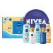 Nivea family fun set sun protection care for the whole family practical gift set with sun spray care shower water polo and more sun 5 pieces (1 Pack)