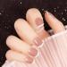 French Tip Press on Nails Medium Nude - 24Pcs Acrylic False Nails for Women and Girls - Buy Online on SooperMarket.com