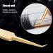 NAGARAKU Gold Curved Angled Volume Tweezers - Lightweight Stainless Steel Precision Tweezer for Easy Eyelash Extension Fanning (N-07) - Buy Online on SooperMarket.com