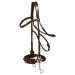 WALDHAUSEN X-Line Hackamore bridle dark brown-stainless steel warmblood-full
