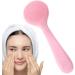 Bexdug Face Scrubber - Soft Silicone Facial Cleansing Brush - Manual Facial Cleansing Brush Skin Friendly Waterproof Face Cleaning Scrubber Pink - Buy Online on SooperMarket.com