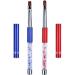 Oval & Flat UV Gel Nail Brush Set Rhinestone Handle Professional Nail Art Tools Multicolor