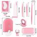 267 PCS Eyelash Extension Kit with USB Air Conditioning Blower, Silicone Pad, Tweezers, Glue Rings, and More - Pink - Buy Online on SooperMarket.com