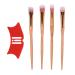 Drawing Aid Nose Shadow Stencil Silicone Mascara with 4pcs Makeup Brush for Eye Makeup Portable Size Non Slip Design
