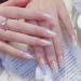 Pink Press on French Medium Coffin Fake Nails 24PCS - Glossy Wedding Party Acrylic Ballerina False Nails for Women & Teen Girls (Pearl Pink) - Buy Online on SooperMarket.com