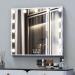 BEAUTME 20.47 x 16.22 Lighted Vanity Mirror with 3-Color Lighting & Magnification â€“ Tabletop & Wall Mounted - Buy Online on SooperMarket.com