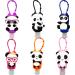 Ulife mall portable children travel bottles set - 6 pieces 30ml of wasteland -safe refillable empty bottle of travel containers bottle holder for hand disinfectant fluasig soap - Back to school panda