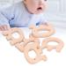 Alvinlite Baby Bite Toys - BPA-Free Beech Wood Elephant Rings for 0-12 Months | 5-Piece DIY Necklace & Bracelet Set - Perfect Baby Gifts - Buy Online on SooperMarket.com