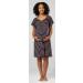 HAPPY MAMA Maternity Nursing Gown Nightshirt 1029 - Navy & Orange Stripes - Buy Online on SooperMarket.com