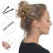 BasicSense 30PCS Dark Brown Metal Bobby Kirby Hair Pins - Buy Online on SooperMarket.com
