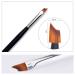 French Tip Nail Brush with Black Handle - Oblique Head UV Gel Acrylic Painting Pen | Pack of 1 - Buy Online on SooperMarket.com