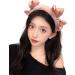 JSGHGDF Sweet Ballet Bowknot Plush Headband for Women Girls Furry Princess Hair Hoop Elegant Hair Styling Tool Pink - Buy Online on SooperMarket.com