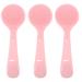 Healeved Power Tools Scrub Cosmetic Brushes Gentle Beauty Cleansing Tool Hand- Removal Skincare Girl Exfoliating Massaging Skin Brush Face Makeup Lip for Women Tools Cleaning Instrument Brush Cleaner 12.7X4X1.7CM Pink