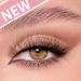 Geeneiya Brown 5D Volume Strip False Eyelashes - Natural Wispy Mink Lashes for Cat Eye Look - Fluffy 15mm Pack - Best Fake Lashes - Buy Online on SooperMarket.com