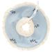 DERCLIVE Small Pet Elizabeth Collar Protective Circle Nursing Ring for Guinea Pig Rabbit Sugar Glider Pink/Blue L. Blue