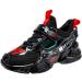 WZRUISEN Children's Sports Shoes - Stylish Black Casual Sneakers for Boys (Size 32 EU) - International Shipping Available - Buy Online on SooperMarket.com