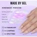 Glazed Donut Chrome Hailey Bieber Trend Press On Nails | Handmade Almond Shape 30-Piece Nail Kit - Buy Online on SooperMarket.com