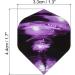 Pack of PATIKIL PET Standard Dart Flights in Black Purple - Steel Tip Dart Accessories - Buy Online on SooperMarket.com