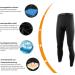 Coolomg Compression Pants for Men Youth & Children | 3/4 Fitness Trousers | Fast Drying Functional Running Wear | Sizes XXXS to XXL | Black - Buy Online on SooperMarket.com