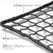 Golf Netting Material - High Impact 10'x10' Black Hitting Net for Backyard Sports - Durable Sport Barrier Net with 20mm Mesh - Buy Online on SooperMarket.com