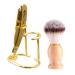 predolo Men's Shaving Set Shaving Cleaning Tool High Quality Bristles Shaving Brush Stand for Wedding Celebration Gift Gold
