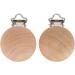 Hztyyier 5Pcs Beech Wood Pacifier Clips - Durable & Stylish Holder for Toddlers & Babies - Buy Online on SooperMarket.com