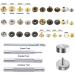 Caydo 400 Set Snap Fasteners Kit for Leather Rivets, Eyelets, Grommets, Snap Buttons - Ideal for Leather Jackets, Jeans - Includes Fixing Tools - Buy Online on SooperMarket.com