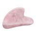 Natural Rose Quartz Gua Sha Massage Tool for Body Skin Facial Crystal Scraping Board for SPA Acupuncture Therapy Trigger Point Treatment Pink Rose Quartz