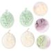 NOLITOY 12 Pcs Natural Flower Bath Sponges - Soft Shower Cleaning Sponges for Bubble Making & Bathing | Eco-Friendly Loofah & Net Mesh Material - Buy Online on SooperMarket.com