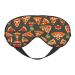 SSIMOO Pizza Pattern Soft Sleep Eye Mask Female Breathable Eye Patch Perfect for Travel and Relaxation Black
