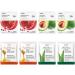 Moisturizing Mask 8 Pieces Fruit Face Mask Face Mask Sheet Moisturizing Facial Tissue Beauty Mask Face Mask Nourishing Soothing Care for All Skin Types Type 2 - Buy Online on SooperMarket.com