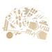 Xmasir 10 Sheets Gold Henna Tattoo Sticker - Temporary Metallic Glitter Tattoos for Women - Waterproof Indian Arabian Body Art Paint - Buy Online on SooperMarket.com