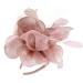FRCOLOR Fascinator Feather Headband / Clip Party Wedding Royal Ascot Races Hair Accessories Headdress (Nude Pink) - Buy Online on SooperMarket.com