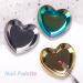 Bodhi2000 Stainless Steel Heart Shape Nail Art Plate - Manicure Tool & Nail Polish Palette | Premium Quality for Stunning Nail Designs - Buy Online on SooperMarket.com