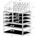 DreamGenius 3-Piece Acrylic Makeup Organizer Set with 8 Drawers - Stackable Vanity and Bathroom Cosmetic Storage - Buy Online on SooperMarket.com